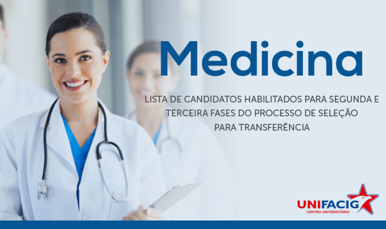 Resultado do Processo de Seleção para Transferência para Medicina Edital Nº 001/2019