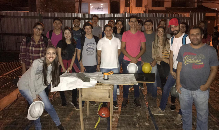 O Curso de Engenharia Civil do UNIFACIG Realizou uma Visita Técnica na Obra do Edifício Unique Business