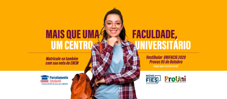 Está disponível o Edital do Vestibular 2020 UNIFACIG