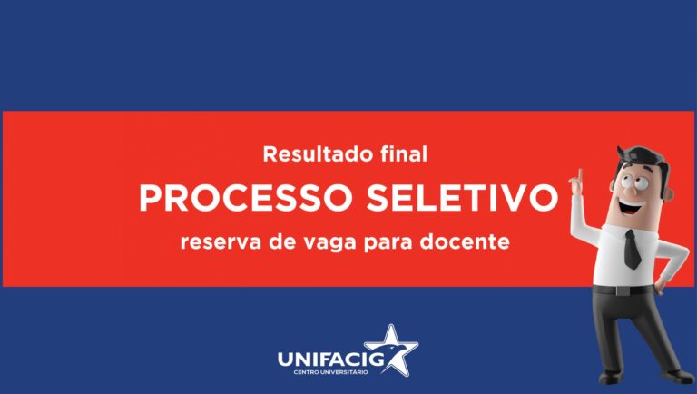 Resultado final do processo seletivo de reserva de vaga para docente