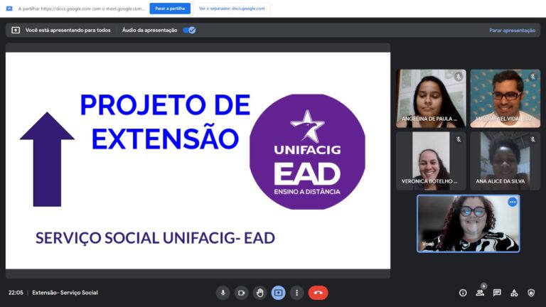 Curso de Serviço Social- EAD do UNIFACIG dá início às atividades de seu  Projeto de Extensão