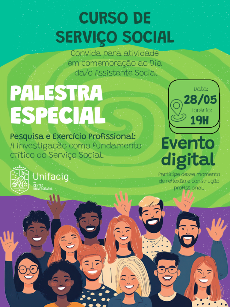 PALESTRA ESPECIAL - 28 DE MAIO 19H